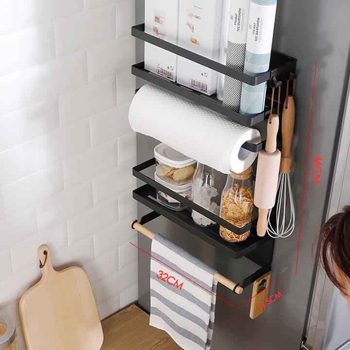 Kệ Nam Châm Gắn Tủ Lạnh, Máy Giặt Đa Năng KB06