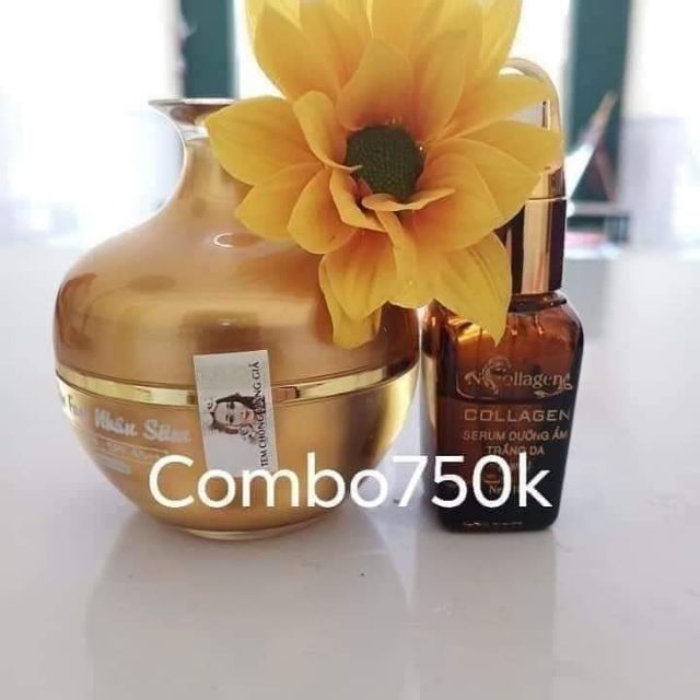 Combo kem sâm + serum ncollagen