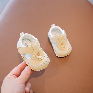 Giày sandal đế mềm chống trượt thời trang mùa hè cho bé gái 0-1 tuổi 6-18 tháng tuổi