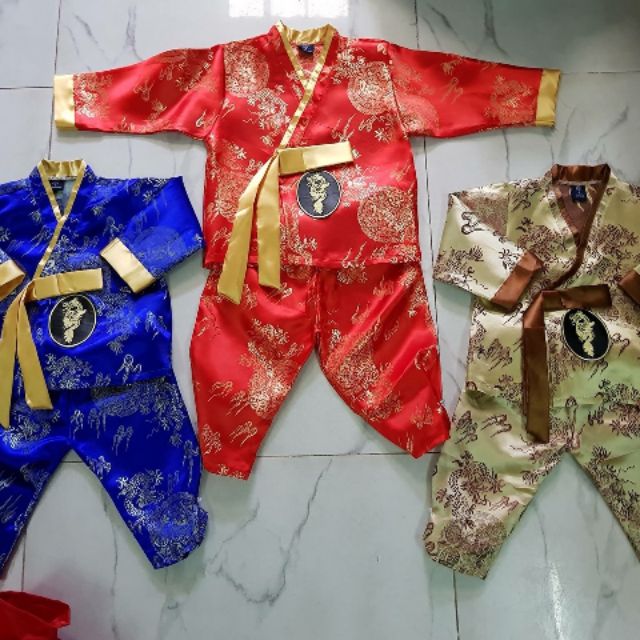 Combo Hanbok cho bé trai Chất gấm thượng hải siêu xinh