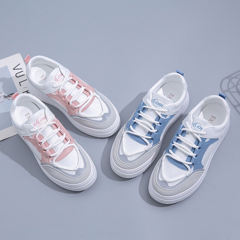 Giày Thể Thao Nữ Màu Trắng Có Đệm Lót Thời Trang