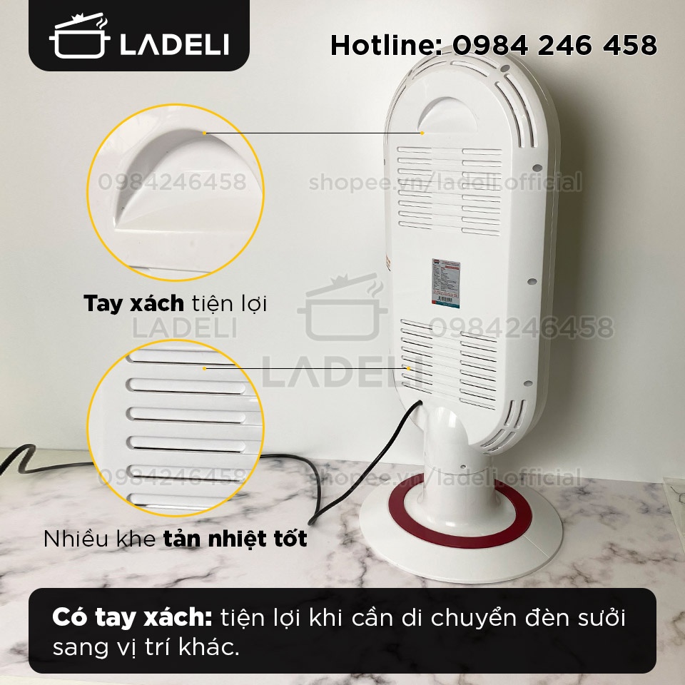 Sưởi điện hồng ngoại SUNHOUSE SHD7022 làm ấm nhanh