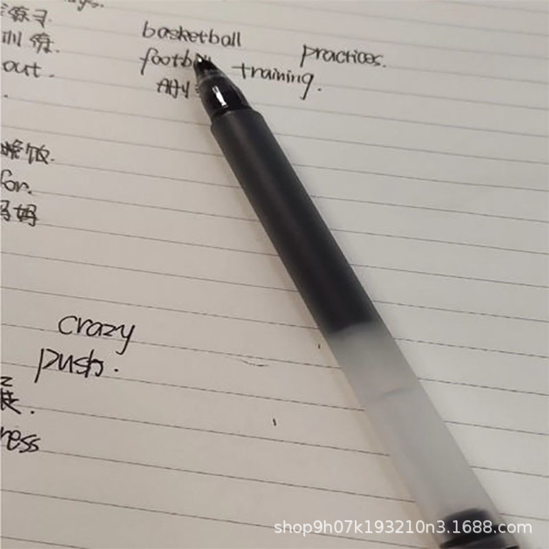 1 Bút Bi Mực Đen Ngòi 0.5mm Phong Cách Muji