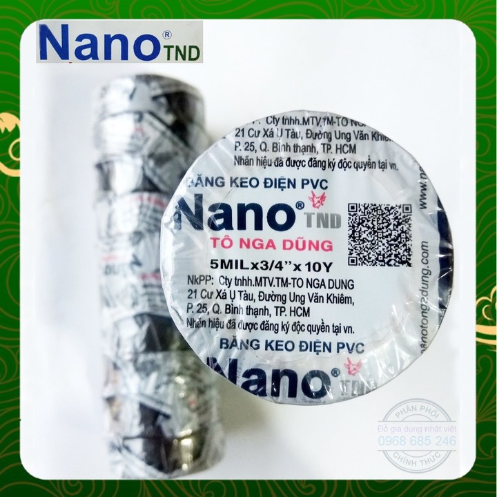 Băng dính điện NANO loại 10y 20y chính hãng