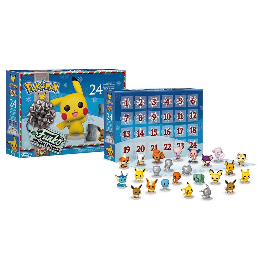 Mô hình Pokemon 5cm Advent Calendar 2021 Funko Pop Nhựa PVC CHÍNH HÃNG MỸ POKFKP04