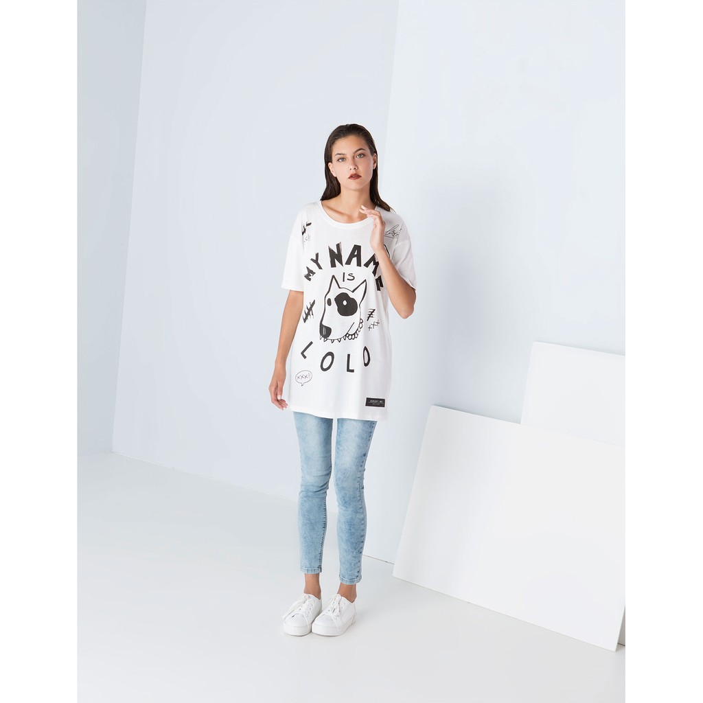 BERSHKA - Dog T-shirt