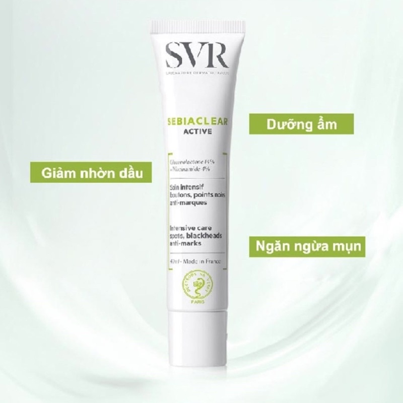 Kem Dưỡng Giảm Mụn, Kiểm Soát Dầu SVR Sebiaclear Active 40ml ( hàng công ty)