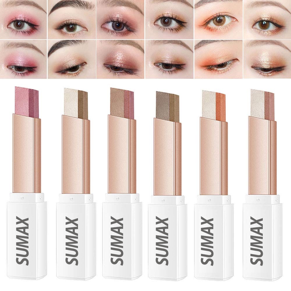 Phấn mắt  trang điểm mắt SUMAX 6 màu không thấm nước lâu trôi 25g