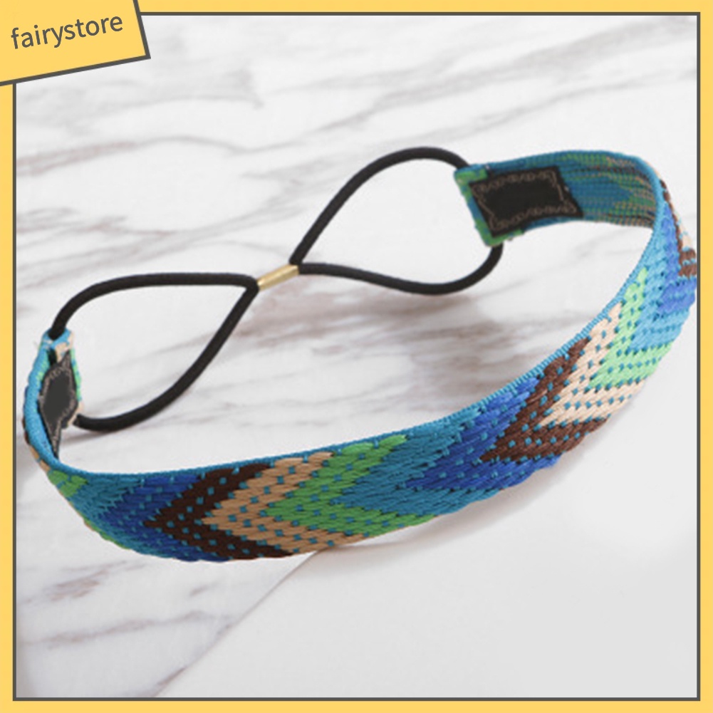 Băng Đô Bện Dây Co Giãn Phong Cách Boho Cho Nữ