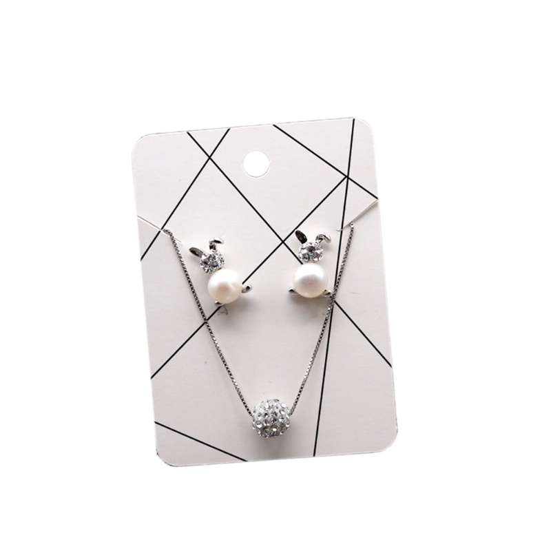 Set 100 Thẻ Giấy Trưng Bày Trang Sức Bông Tai Vòng cổ Giá Đỡ