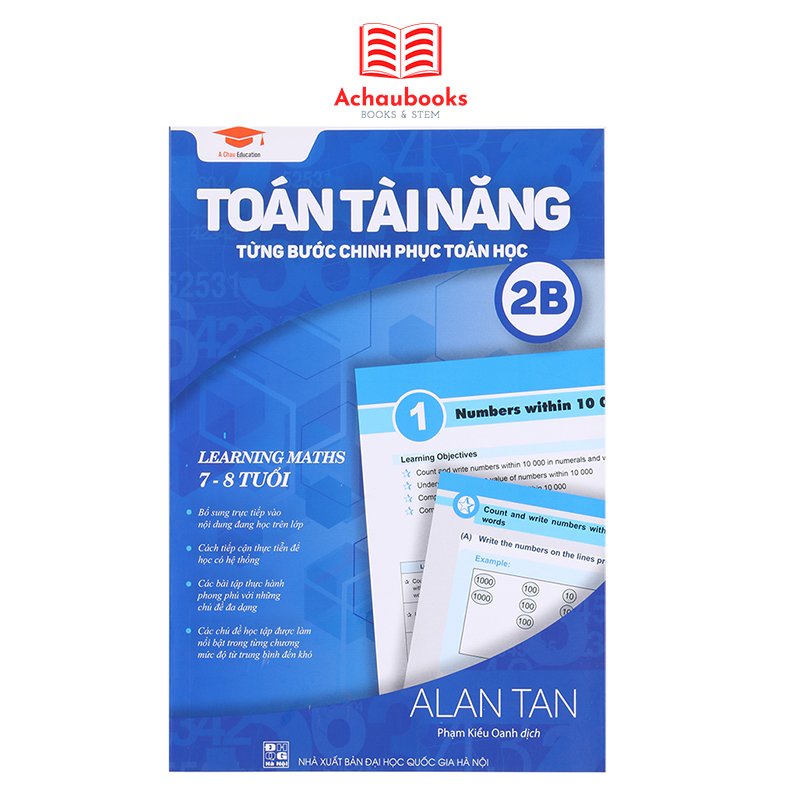 [Mã BMBAU50 giảm 7% đơn 99K] Sách: Toán Tài Năng 2B - Á Châu Books - Toán Lớp 2