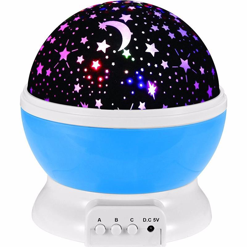 Đèn LED chiếu họa tiết trăng sao lãng mạn