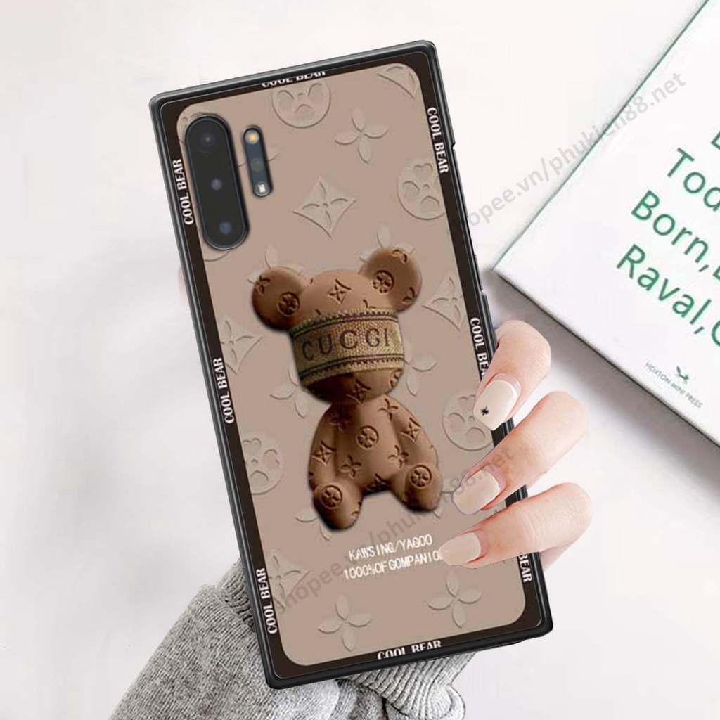 Ốp Samsung Note 10 / Note 10 Plus / Note 10+ bear, k@ws thương hiệu phong cách ốp lưng thời trang cao cấp