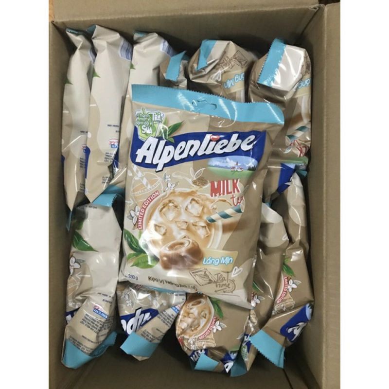 kẹo alpenliebe vị hồng trà sữa gói 330g