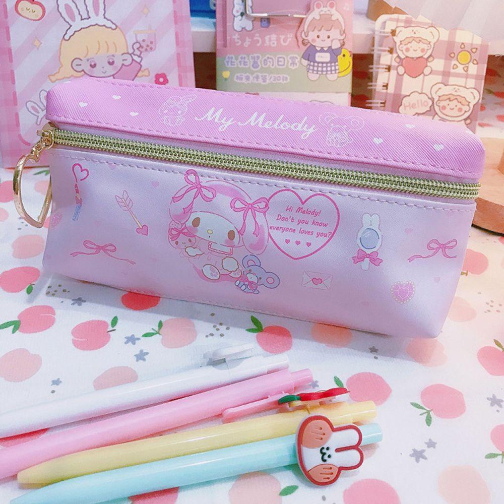 Aaron1 Hộp Đựng Bút Chì In Hình Kuromi Melody Melody / Cinnamoroll Dễ Thương Dùng Làm Quà Tặng Cho Bạn Gái
