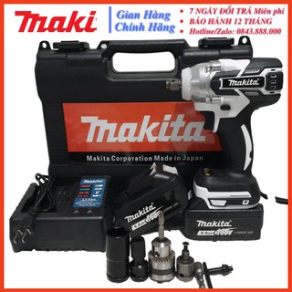 [CHÍNH HÃNG] [Hàng Độc Quyền] Máy vặn ốc Makita 168V lực siết 550Nm tặng bộ chuyển khoan, đầu bắn tôn, đầu bắt vít