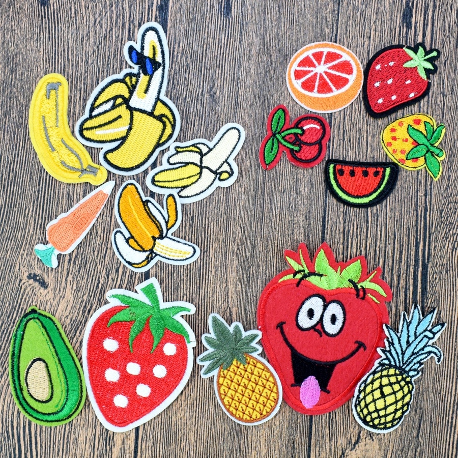 Set 10 Miếng Dán Ủi Quần Áo Hình Trái Cây Dễ Thương