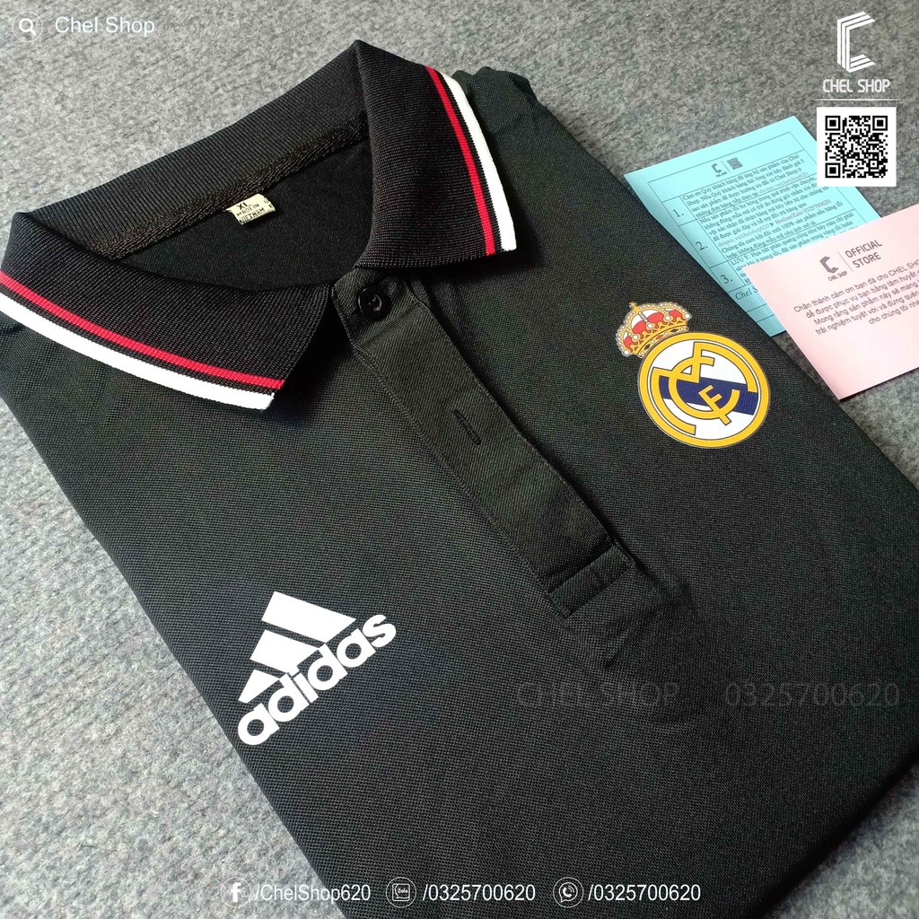 Áo polo 2V cao cấp Real Madrid [ẢNH THẬT]