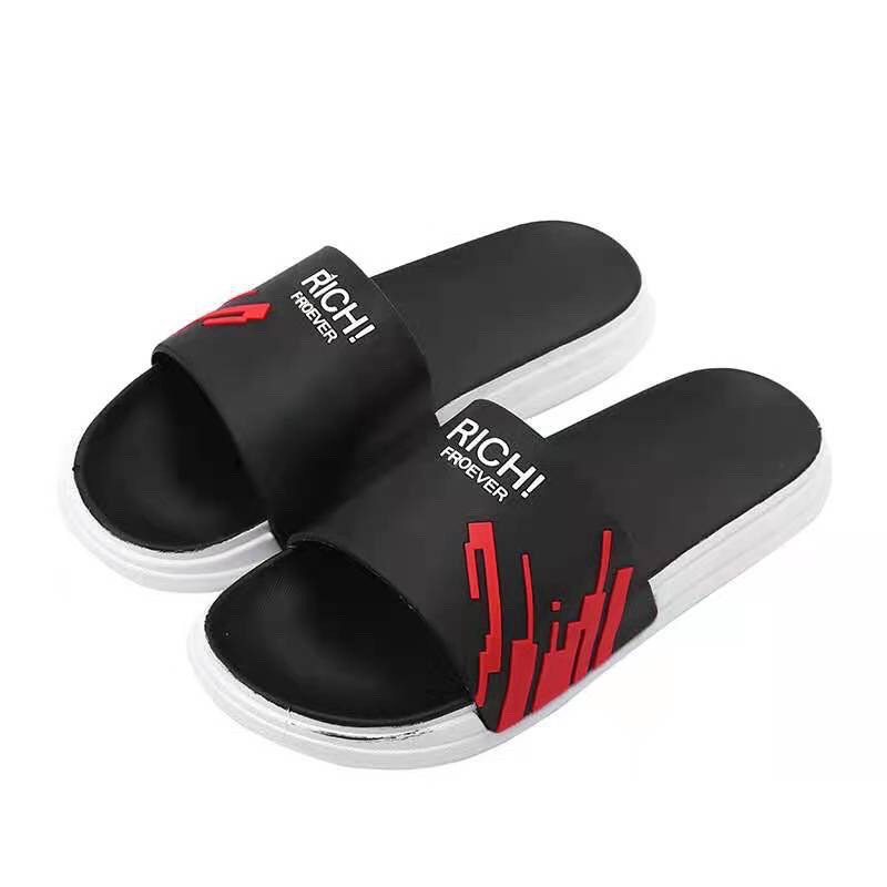 Dép quai ngang nam nữ đế cao su non cao cấp siêu êm tăng chiều cao vẩy sơn nhiều màu CHAGO DNA145