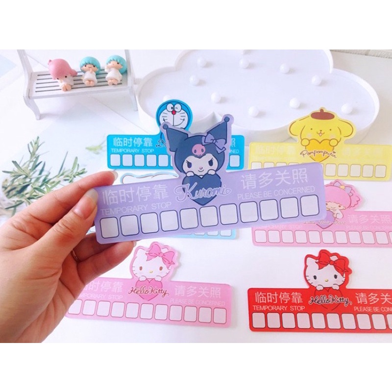 Trang trí biển số xe - số điện thoại Hello Kitty - Doremon Doraemon