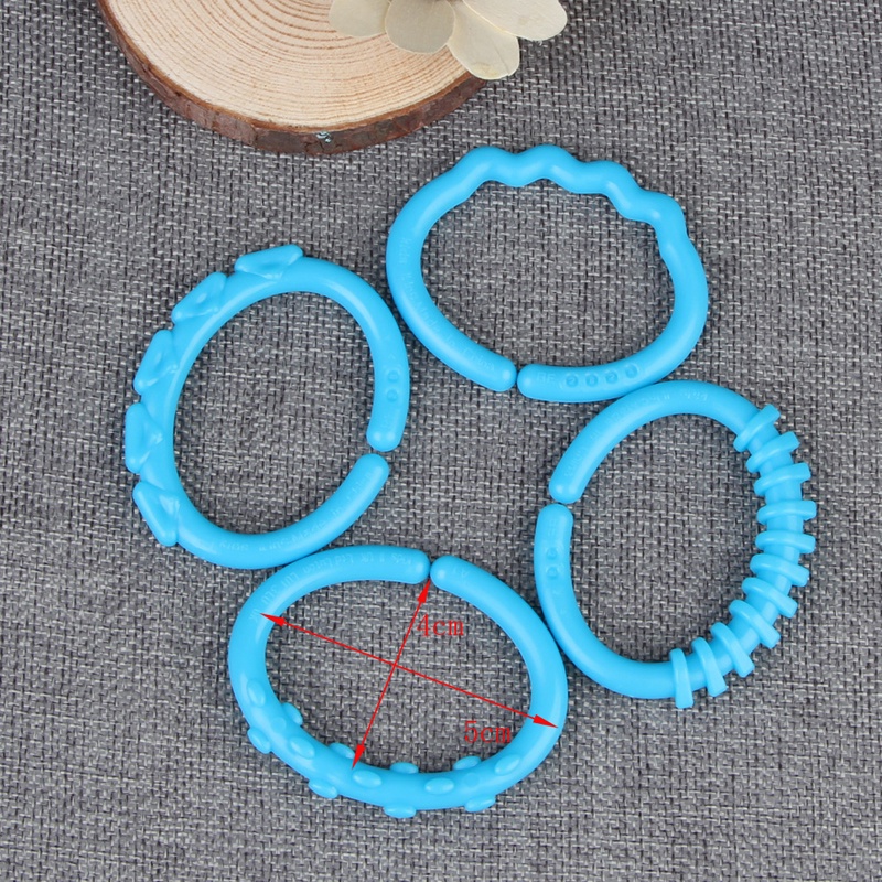 Bộ 24 Vòng Nhẫn Nhiều Màu Trang Trí Xe Đẩy Em Bé