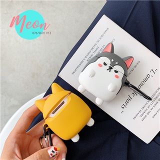 Case Airpod - Chó Corgi và Husky