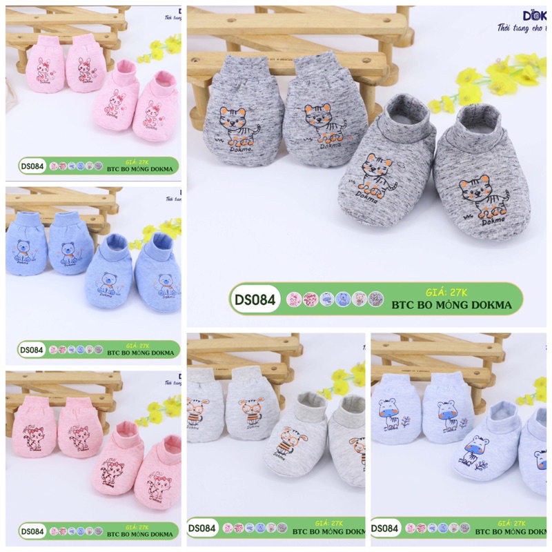 [FREESHIP] Set bao tay và bao chân Dokma cho trẻ sơ sinh DS084