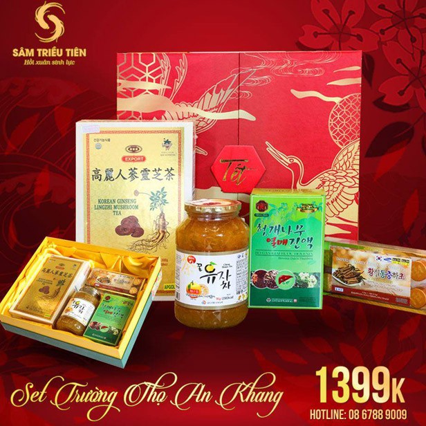 SET Quà Tết Trường Thọ An Khang Quà Tặng Doanh Nghiệp Cao Cấp