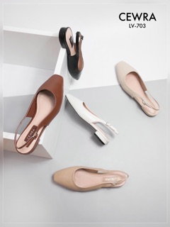 SANDAL CEWRA SLINGBACK MŨI BẦU 2P