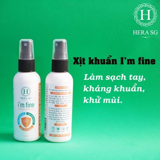 Xịt sát khuẩn rửa tay khô I'm Fine 15 giây - 100ml