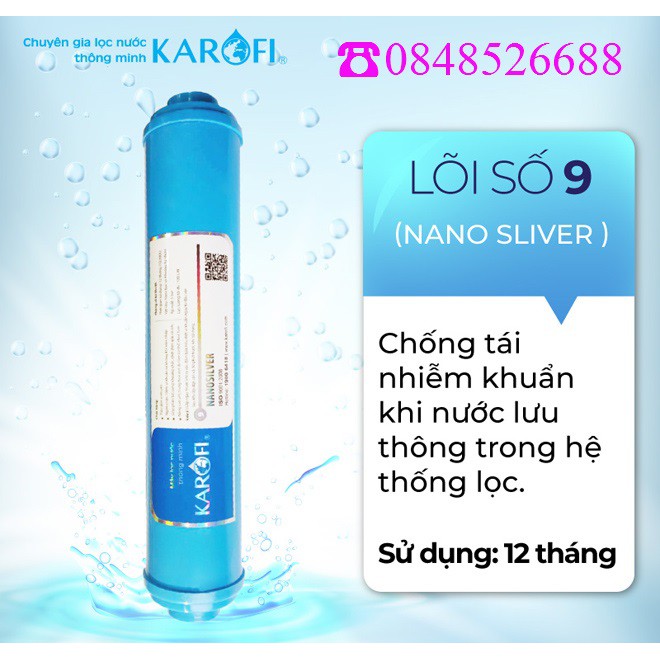 LÕI LỌC NƯỚC KAROFI 6/7/8 KAROFI – LÕI NANOSILVER- HÀNG CHÍNH HÃNG KAROFI