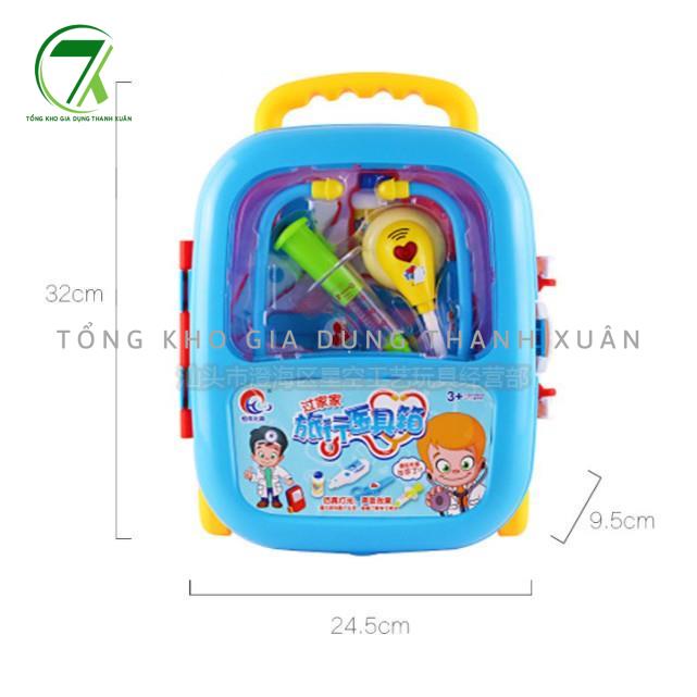 Đồ chơi vali bác sĩ, dùng pin sáng đèn sử dụng chất liệ nhựa abs an toàn, đồ chơi cho bé hướng nghiệp cho bé G41