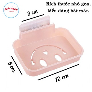 Khay Để Bánh Xà Phòng Dán Tường 1 Lớp Đáy Kín Hình Mặt Cười Tiện Lợi – Buôn Rẻ 01276
