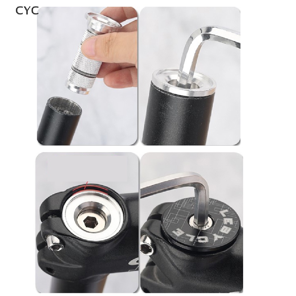 CYC Bike Headset Expander Stem Top Cap Alloy Compression Plug Nut Bicycle Front Fork CY