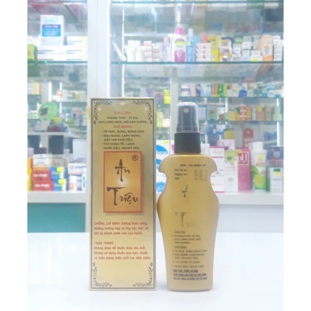 Cồn Xoa Bóp An Triệu - Nhà thuốc Amipharma