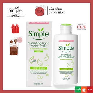 Kem Dưỡng Ẩm Cho Da Dầu Simple Kind To Skin Hydrating Light Moisturiser 125ml [Tặng Mask]