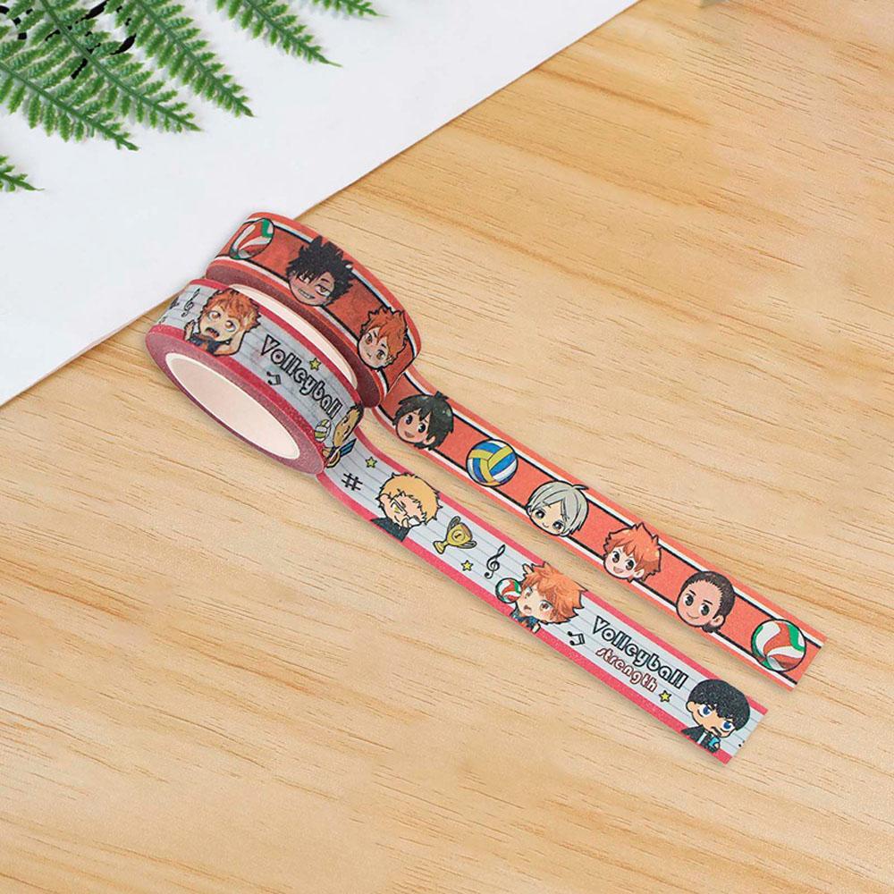 Băng Dính Họa Tiết Hoạt Hình Bóng Chuyền Vui Nhộn Trang Trí Đồ Chơi Diy
