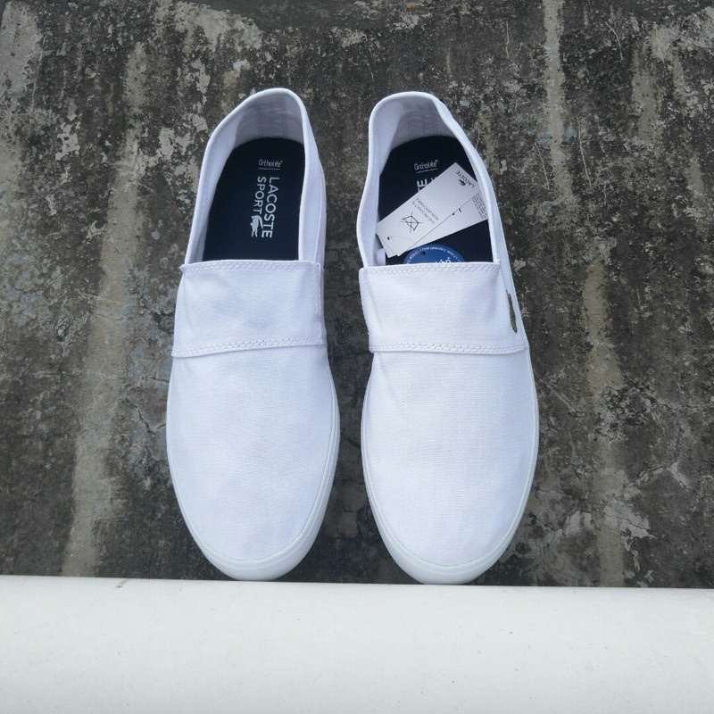 Giày lười vải cho nam và nữ thương hiệu Lascoste cao cấp