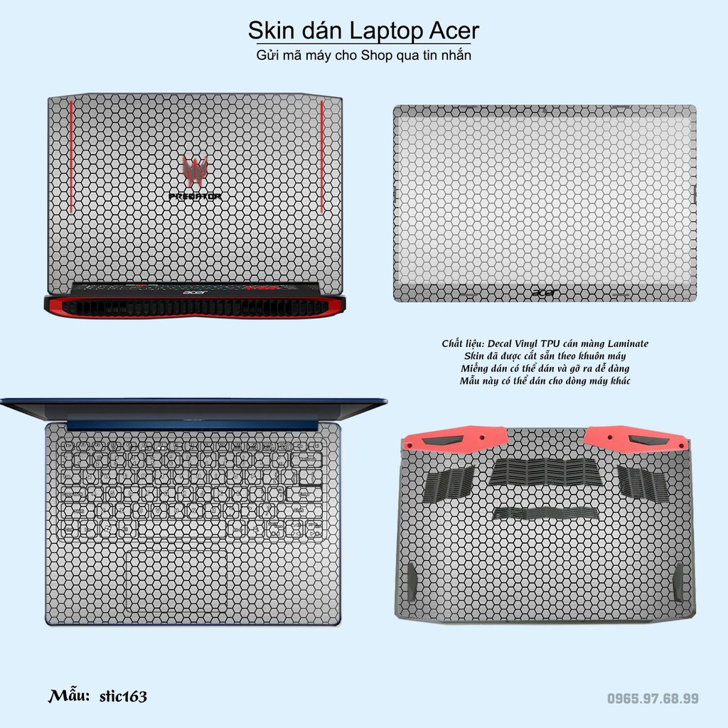 Skin dán Laptop Acer in hình Hoa văn sticker _nhiều mẫu 27 (inbox mã máy cho Shop)