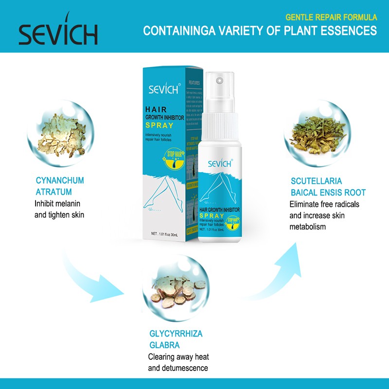 Serum xịt ức chế quá trình phát triển lông SEVICH 30ml mang lại hiệu quả cao