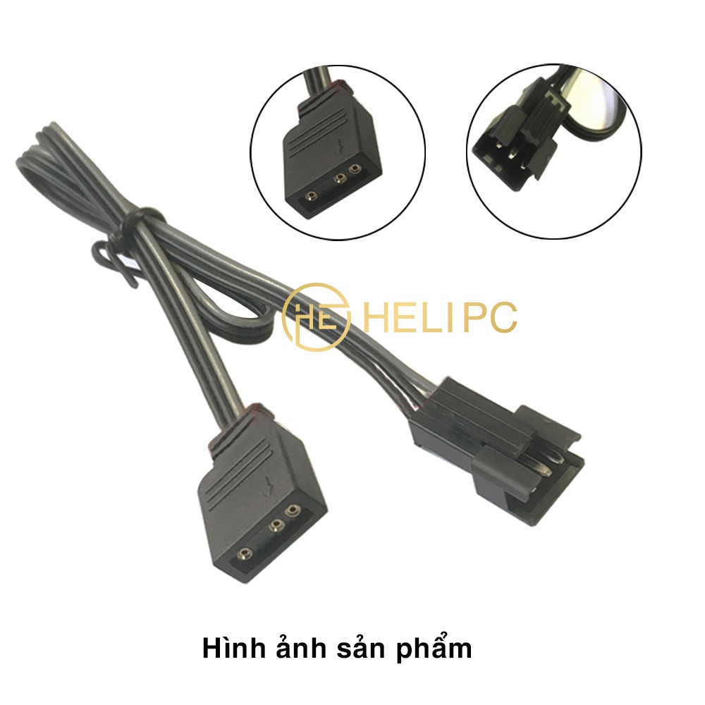 Dây cáp chuyển LED 3 Pin 5V VDG sang Daisy chain (digital RGB của Phanteks, DeepCool, MetallicGear...) main Gigabyte