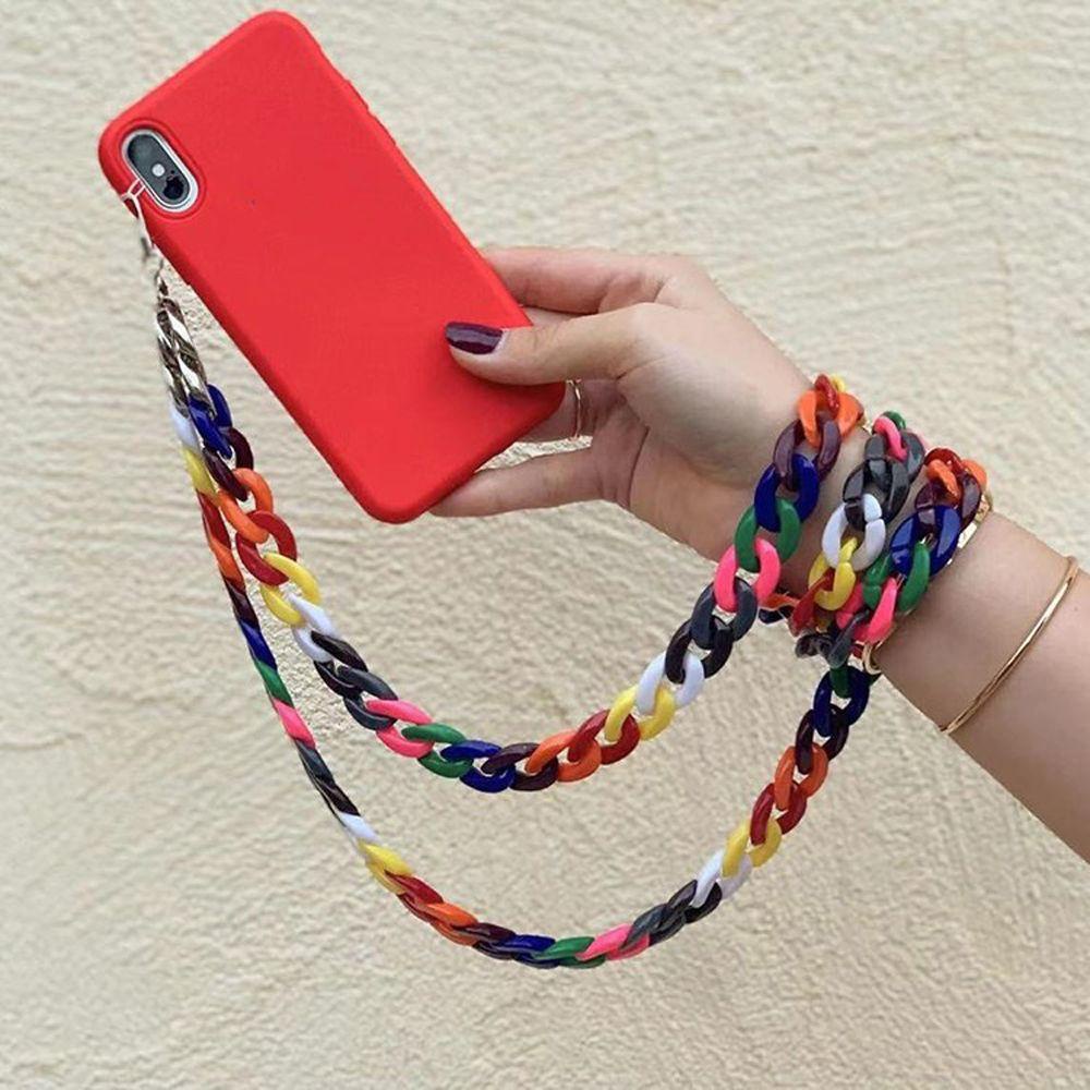 Dây Đeo Điện Thoại Bằng Acrylic Chống Thất Lạc Xâu Hạt Tiện Dụng