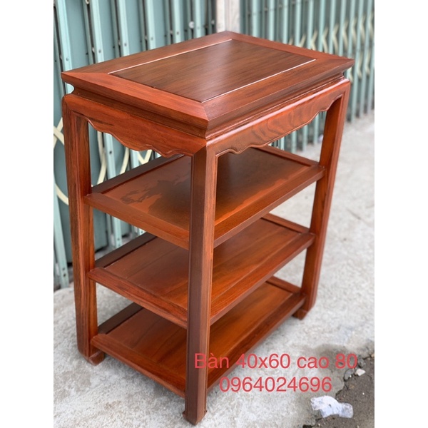 Đôn chữ Nhật 40x60 cao 80 gỗ lim tự nhiên