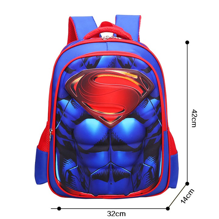 Balo Học Sinh Hình Siêu Nhân 3D Nổi - NK008