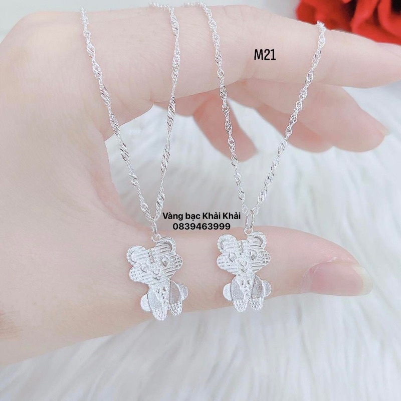 Dây chuyền bạc S925 mặt con giáp hổ hot nhất năm 2022 - Vàng Bạc Khải Khải