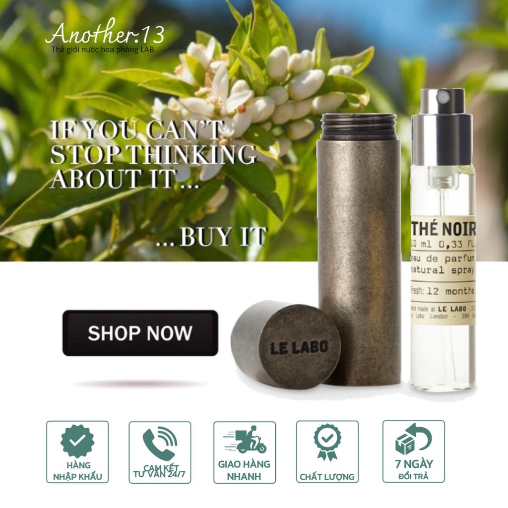 Set 3 chai nước hoa unisex Le Labo The Noir 29 Travel Refill 3x10ml ( tặng Vỏ Đựng Chắc Chắn )