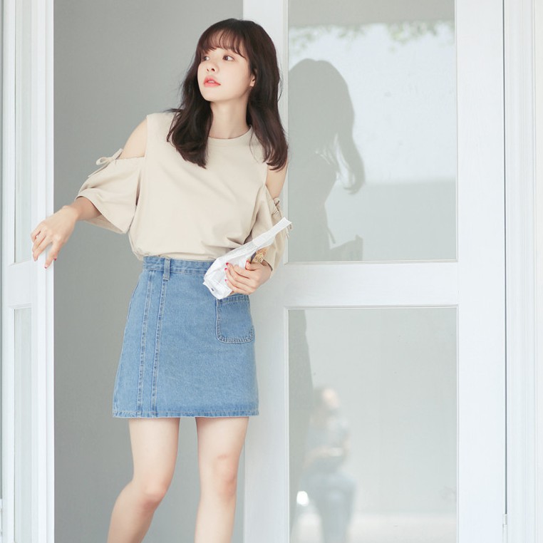 Áo Thun Tay Ngắn Cổ Tròn Màu Trơn 21823