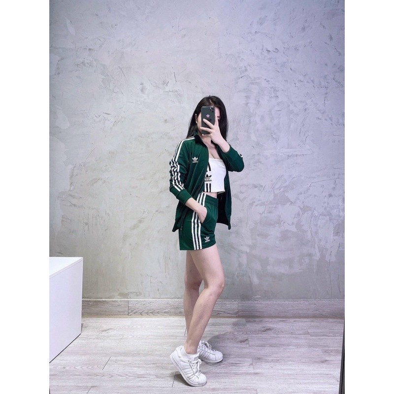 (HÀNG XUẤT XỊN) Quần das xanh rêu xuất xịn 332 3-Stripes Shorts Made in Cambodia full tag code