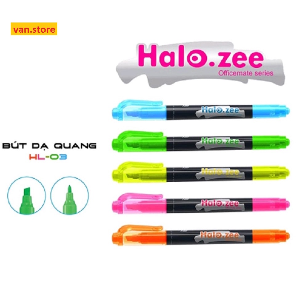 Bút Dạ Quang Thiên Long Halozee HL-03 - Hai Đầu Bút