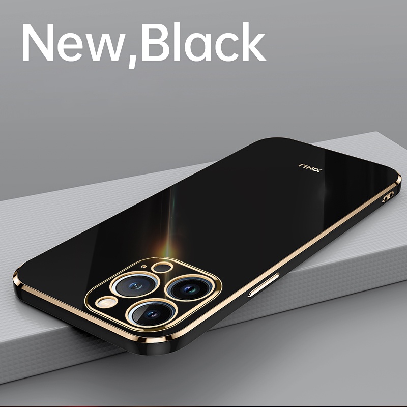 Ốp Điện Thoại Viền Thẳng Bảo Vệ Ống Kính Máy Ảnh Cho iPhone 8 Plus 7 Plus 6S Plus 6 Plus 7 8 6 6S SE2020